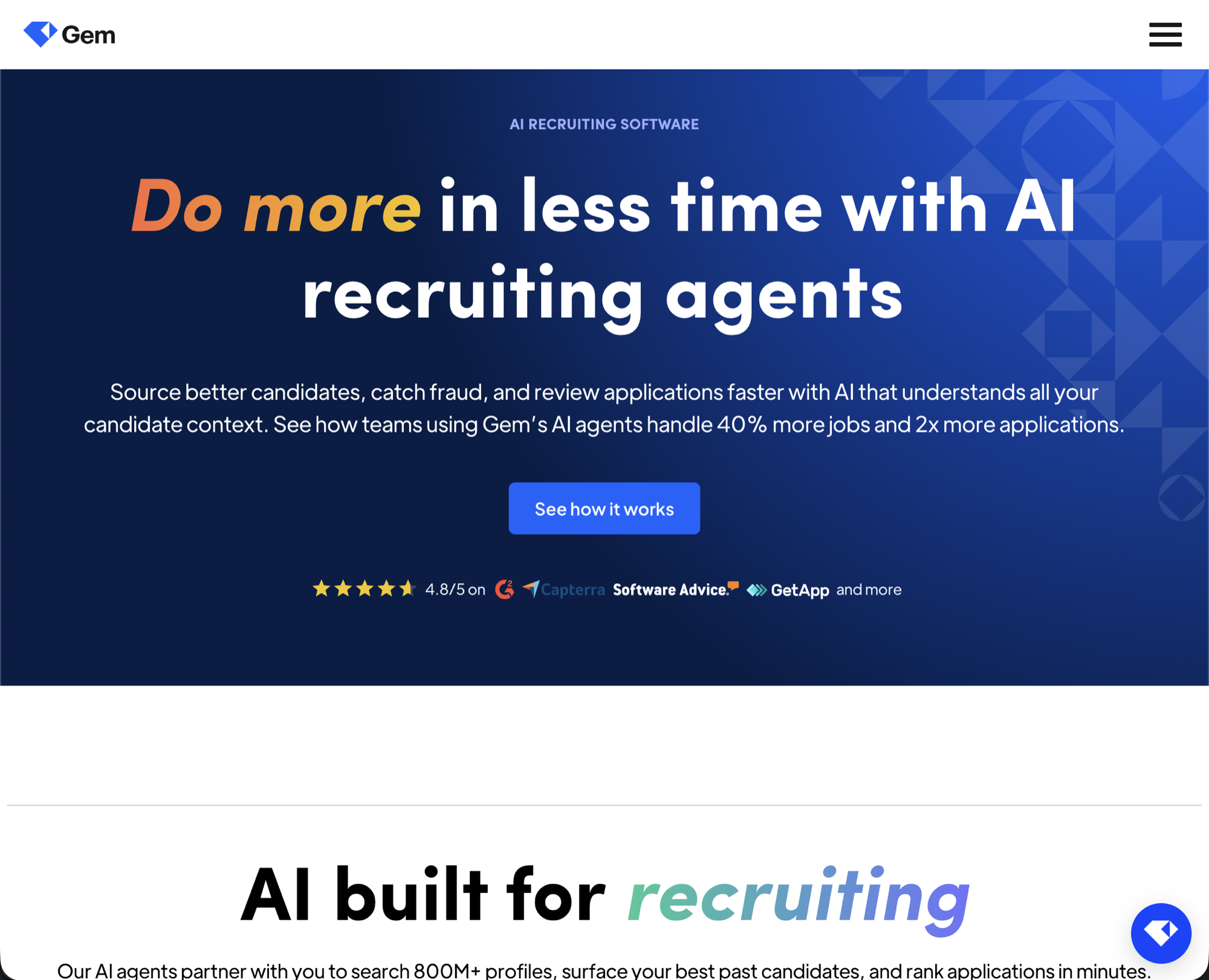 Gem AI recruiting